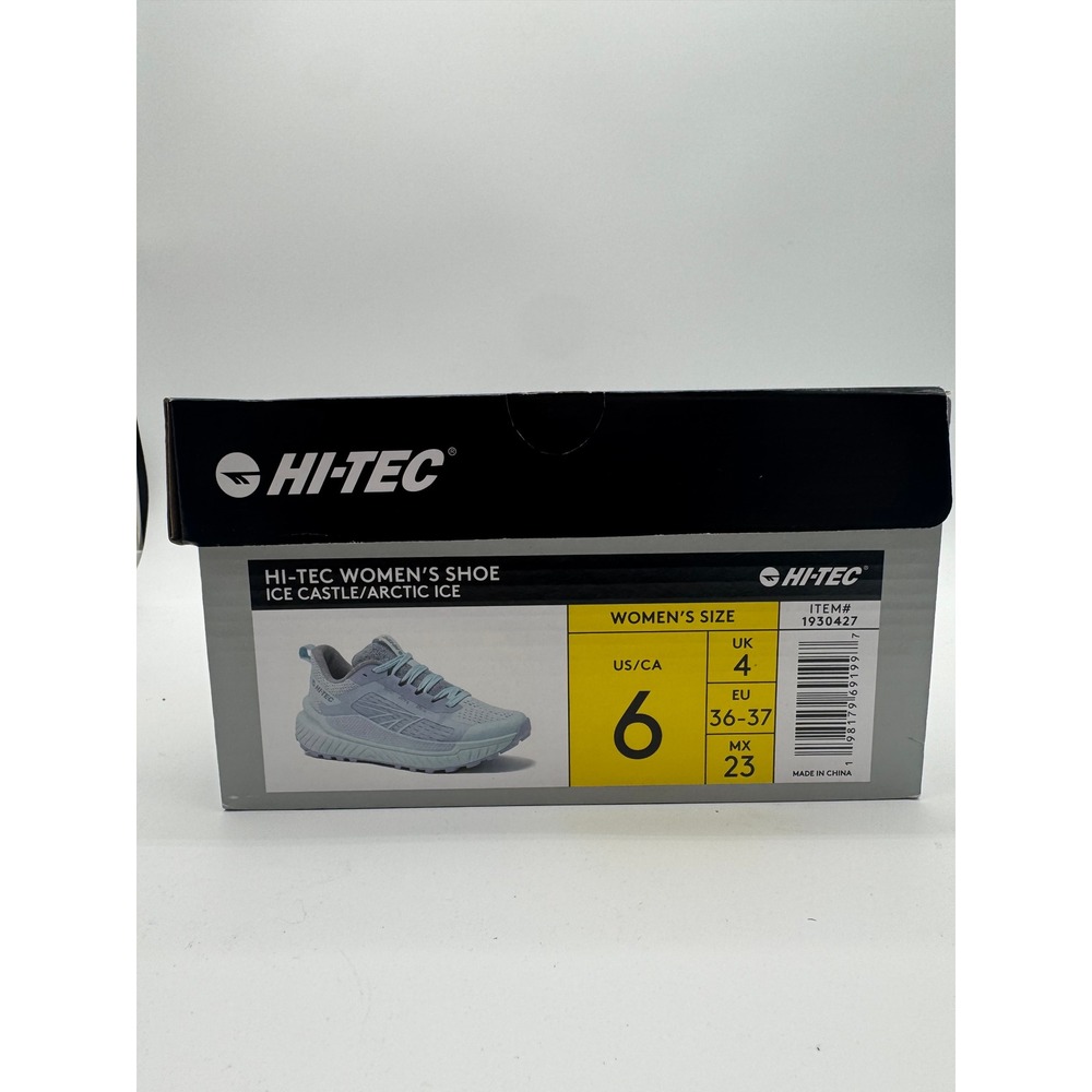 Hi-Tec Women's Running Shoes Size 6 Gray Blue Athletic Sneakers Lightweight - Picture 8 of 8